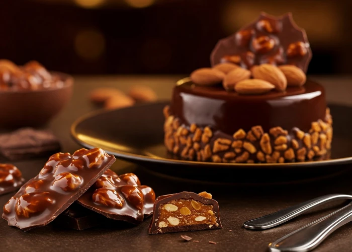Almond praline chocolate