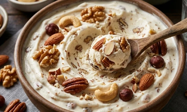 Mixed nuts ice cream inclusions for ice cream flavors